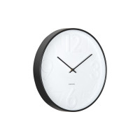 Nástenné hodiny Karlsson Ayuno KA6063BK (40 cm) - čierno-biele